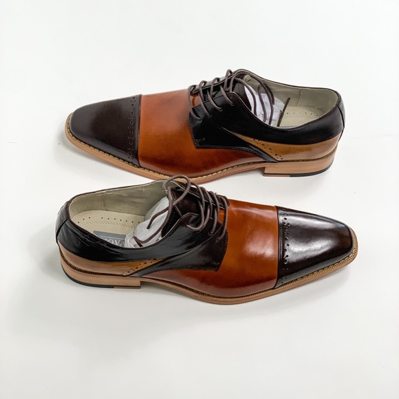 GIOVANNI MENS DRESS SHOES NIB SIZE 11 Cognac